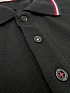 Чёрное поло с длинным рукавом Moncler logo-patch