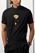 Мужская чёрная футболка Polo Ralph Lauren "Bear"