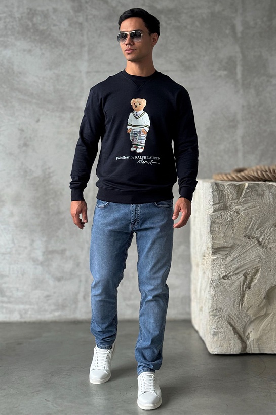 Тёмно-синий свитшот Роlо Ralрh Lаurеn "Bear"