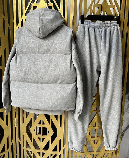 Женский серый костюм тройка MIU MIU