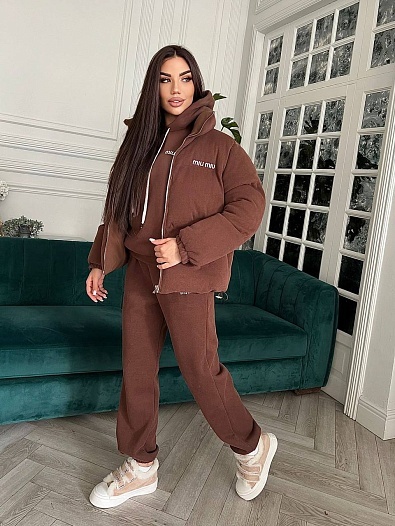 Женский костюм тройка MIU MIU Premium   