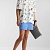 Мужские синие шорты Fendi FF monogram