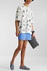 Мужские синие шорты Fendi FF monogram