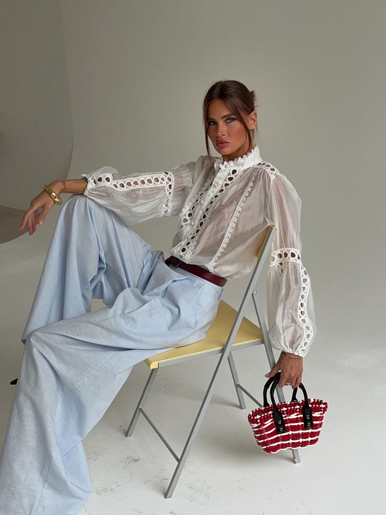 Женская блузка белого цвета Zimmermann