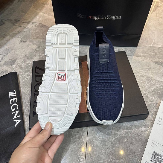 Мужские текстильные кроссовки Ermenegildo Zegna