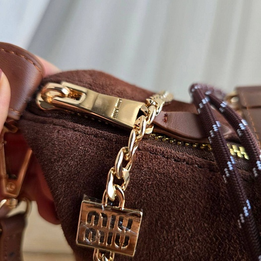 Замшевая сумка MIU MIU 22x14 см   