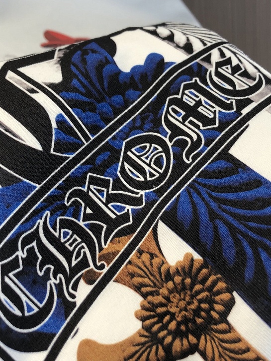 Белая оверсайз футболка Chrome Hearts Premium