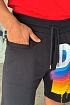 Чёрные мужские шорты Dsquared2 logo-print
