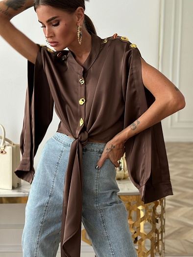 Женская рубашка Schiaparelli - Brown   