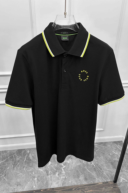 Поло чёрного цвета Hugo Boss "Paule 2"