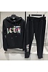 Мужские чёрные штаны Dsquared2 Icon Splatter logo-print