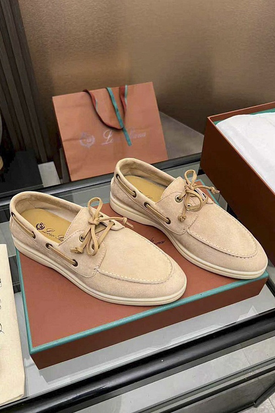 Женские замшевые лоферы Loro Piana premium