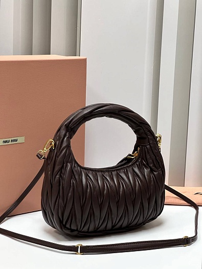 Кожаная сумка MIU MIU Wander matelasse Premium 20x17x6 см   