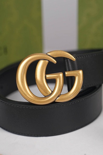 Кожаный ремень Gucci -  ширина 2 / 3 см, длина 80 / 85 см   