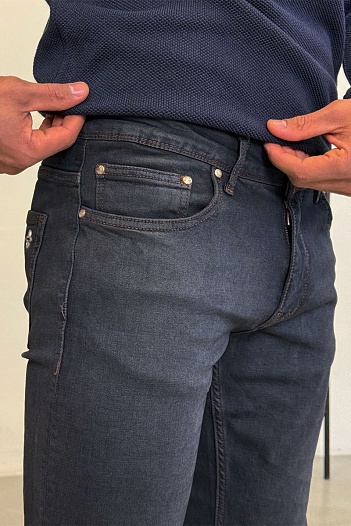 Мужские тёмно-синие джинсы Louis Vuitton   