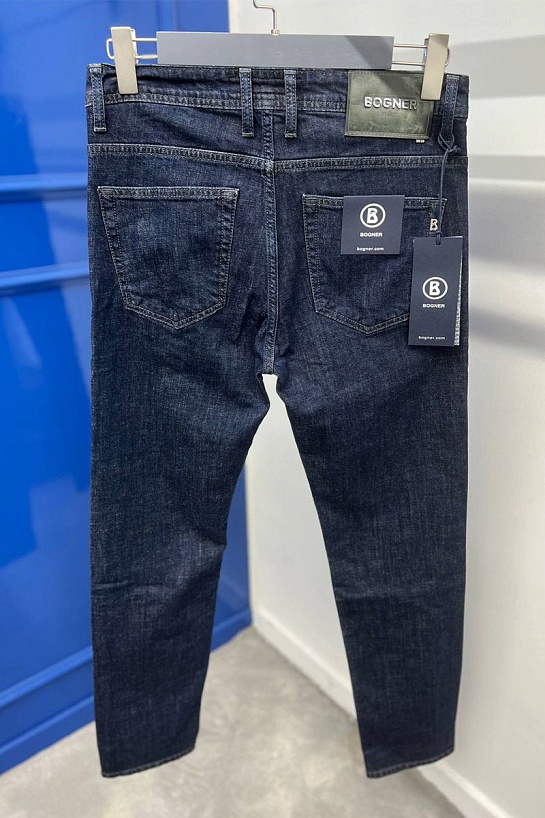Мужские джинсы тёмно-синего цвета Bogner regular fit