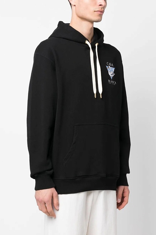 Мужское чёрное худи Casablanca Par Avion