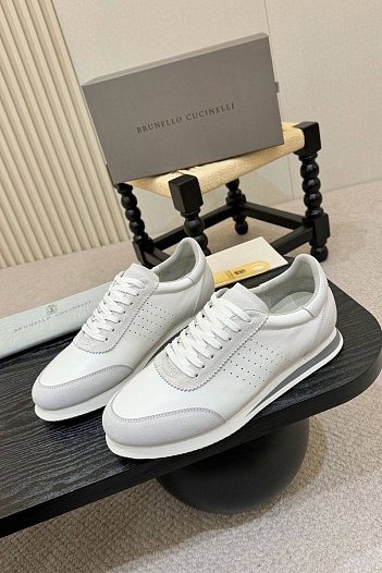 Мужские кроссовки Brunello Cucinelli low-top - White   