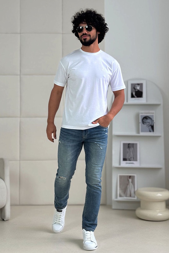 Мужские синие джинсы Dolce & Gabbana comfort fit
