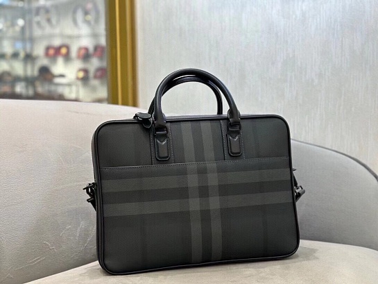 Кожаный портфель Burberry Premium 38x28x9 см