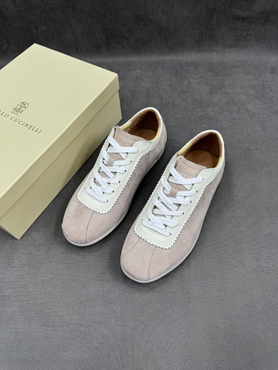 Мужские замшевые кроссовки Brunello Cucinelli   