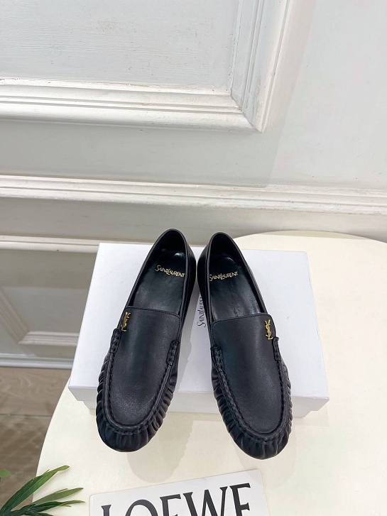 Женские кожаные лоферы Yves Saint Laurent premium