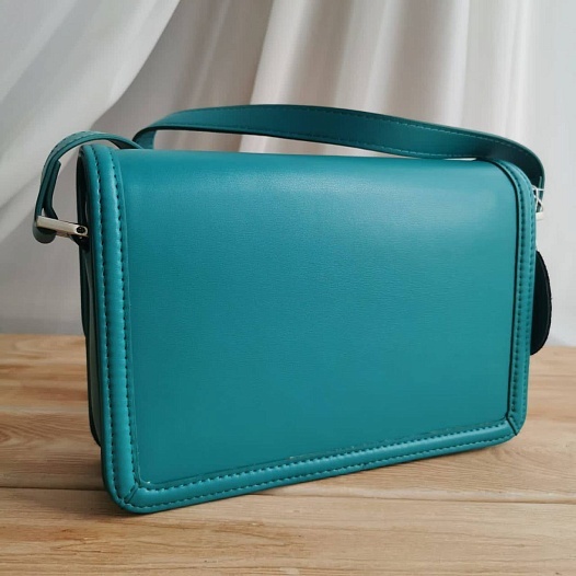 Кожаная сумка Yves Saint Laurent Solferino Lock 23x16 см - Blue   