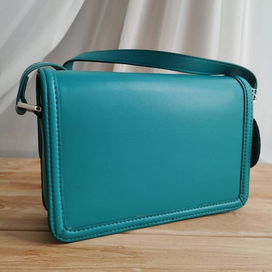 Кожаная сумка Yves Saint Laurent Solferino Lock 23x16 см - Blue