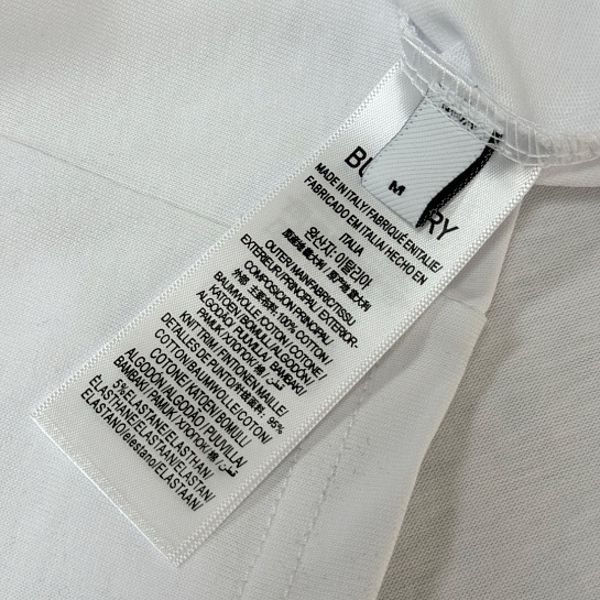 Мужская белая футболка Burberry premium