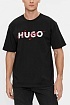 Футболка чёрного цвета Hugo Boss Dakaishi double logo