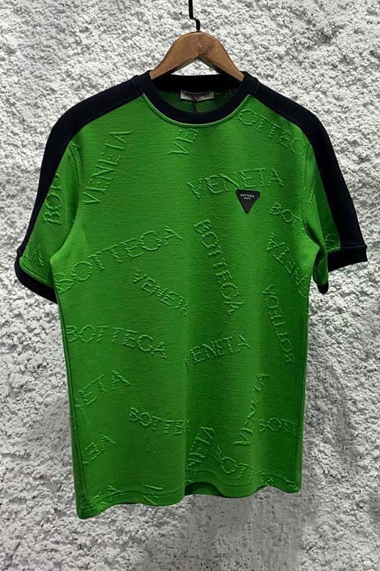 Мужская футболка Bottega Veneta embossed - Green