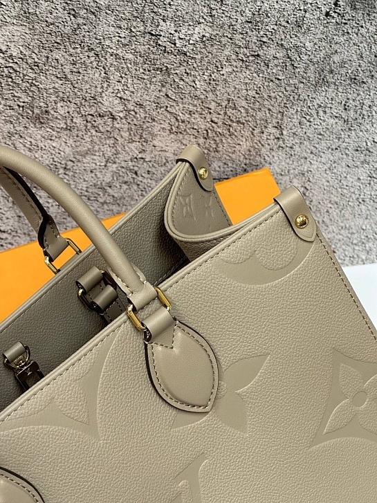 Женская сумка Louis Vuitton Onthego MM Premium 35x27x14 см - Brown