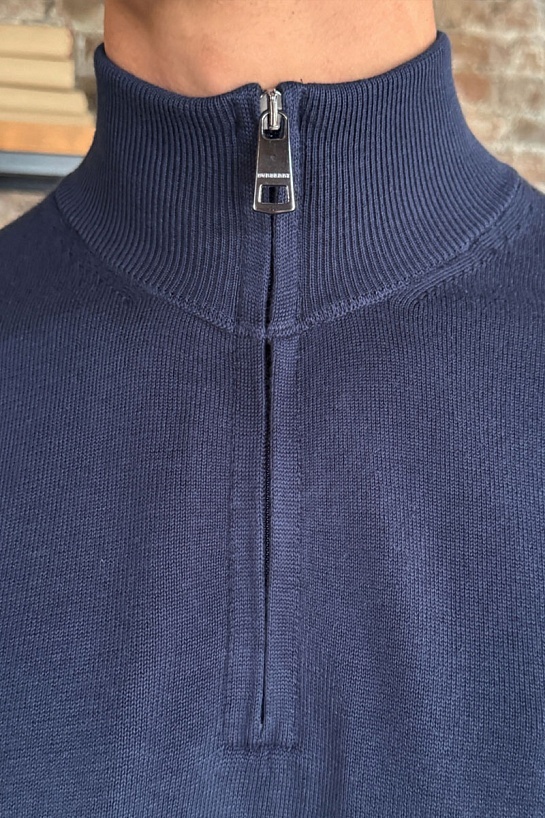 Мужской джемпер Burberry quarter-zip - Navy