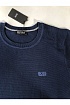 Тёмно-синий мужской джемпер Hugo Boss logo-embroidered