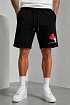 Чёрные мужские шорты Dsquared2 maple leaf-print