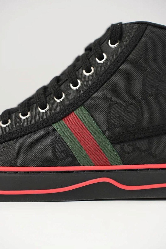 Мужские кроссовки Gucci Tennis 1977 high-top - Black