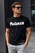 Чёрная футболка Alexander McQueen graffiti logo-print