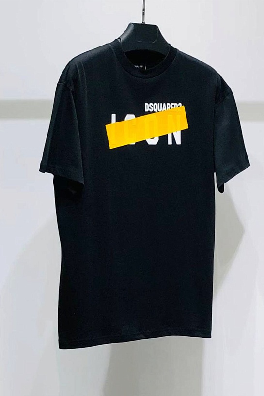 Мужская футболка Dsquared2 Tape Detail - Black