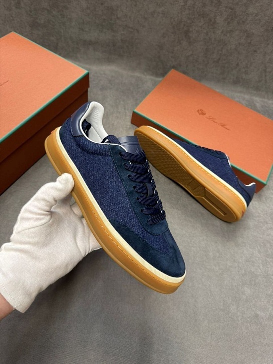 Мужские кроссовки Loro Piana Tennis Walk - Navy