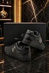 Кожаные кроссовки с мехом Philipp Plein