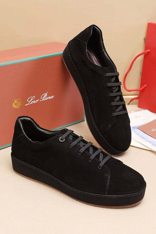 Мужские замшевые кроссовки Loro Piana