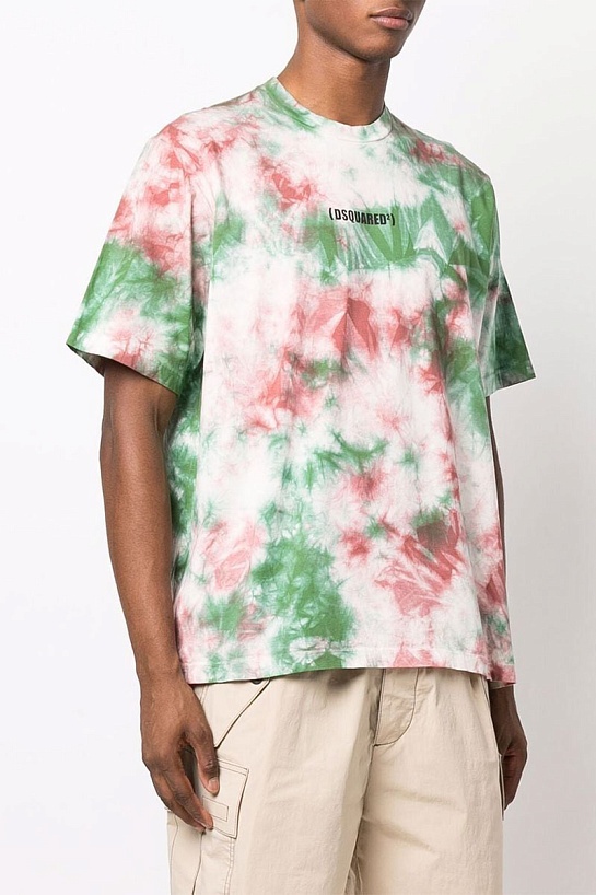 Оверсайз футболка Dsquared2 Tie-Dye Print