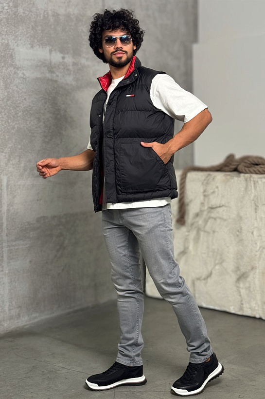 Мужской чёрный жилет Tommy Hilfiger