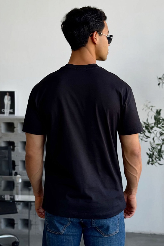 Мужская чёрная футболка Роlо Ralрh Lаurеn "Bear"