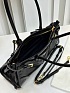 Кожаная чёрная сумка Prada Naplak Premium 32x15x11 см