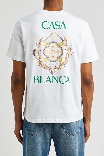 Белая футболка Casablanca Championship   