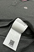 Мужское поло серого цвета Moncler logo-patch