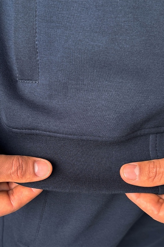 Кофта на молнии Armani Exchange тёмно-синего цвета