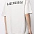 Белая оверсайз футболка Balenciaga logo-print