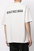 Белая оверсайз футболка Balenciaga logo-print